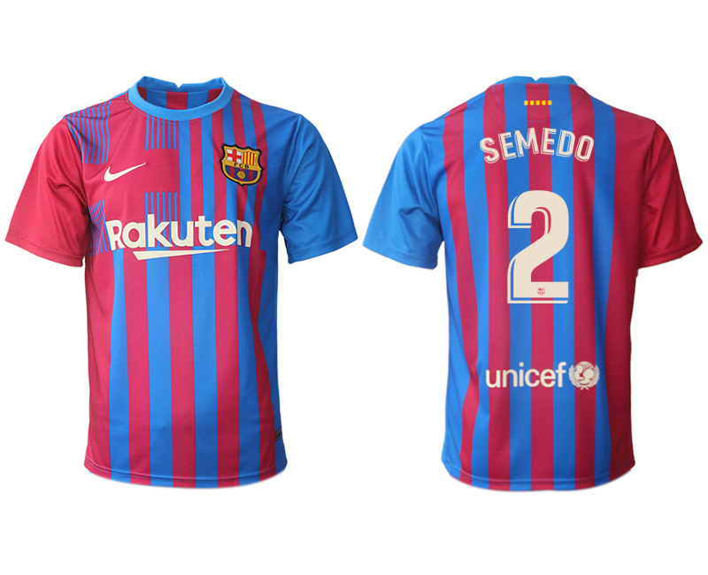 Men 2021-2022 Club Barcelona home aaa version red #2 Nike Soccer Jerseys